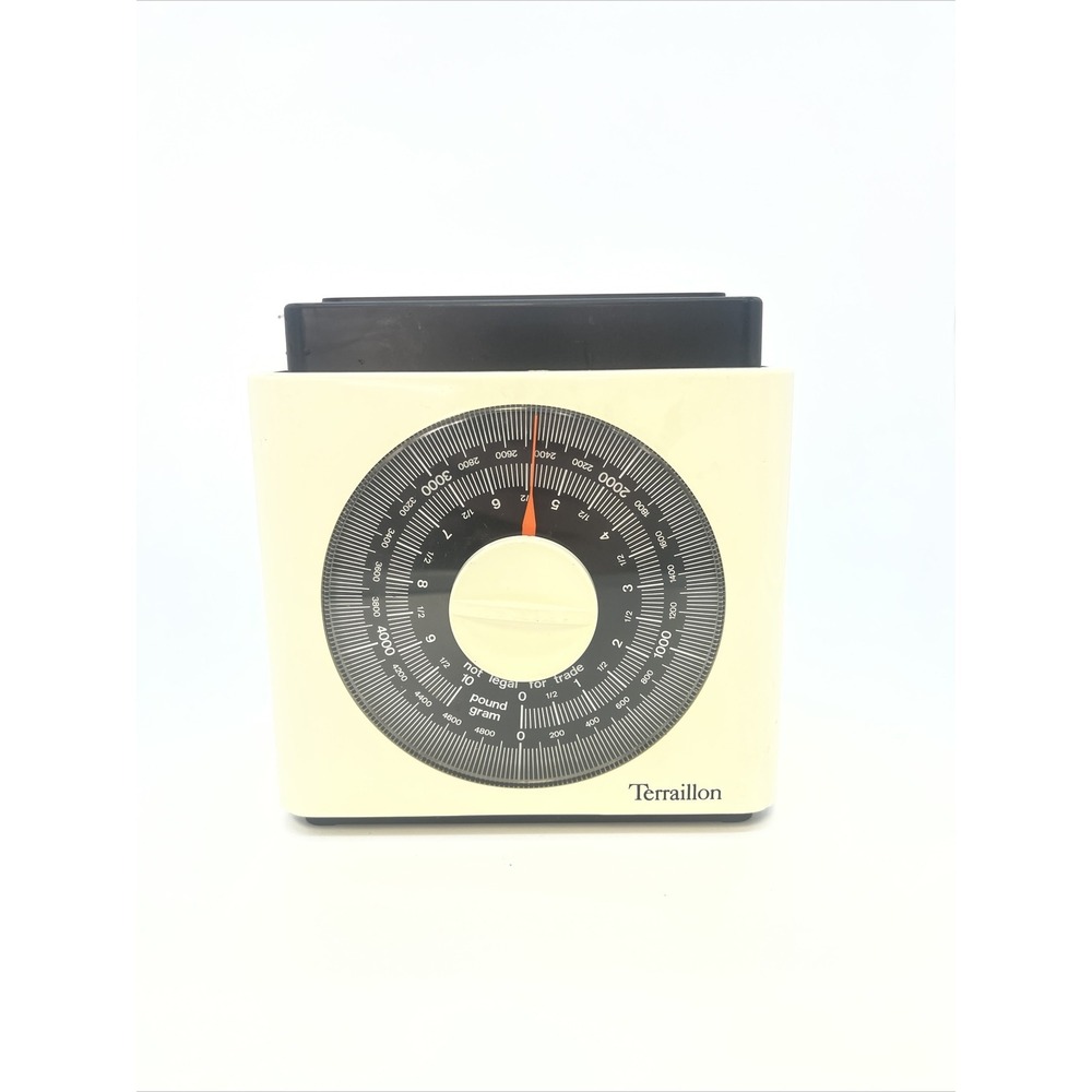 Vintage 1970's Terraillon Kitchen Scale France Mid Century Modern NO TRAY